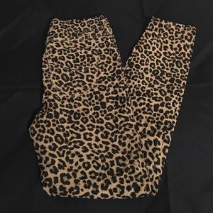 i jeans by Buffalo Leopard Print Jeggings in Tan and Black